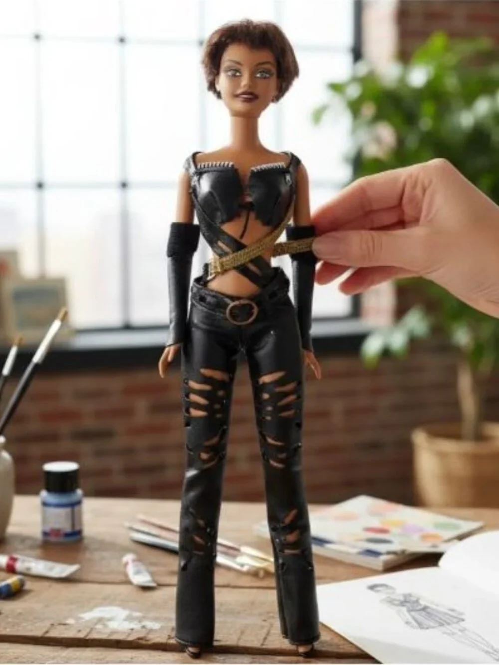 Mattel 2004 Halle Berry Barbie Catwoman Doll #B5838 DC Comics Movie Rare